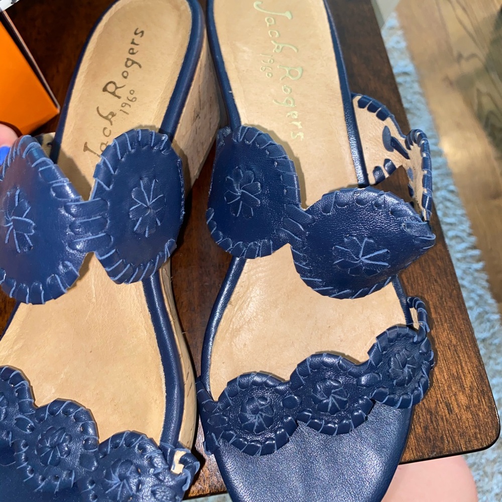 Blue jack Rogers wedges